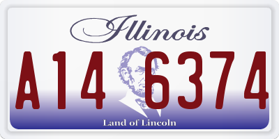 IL license plate A146374
