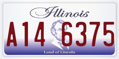IL license plate A146375