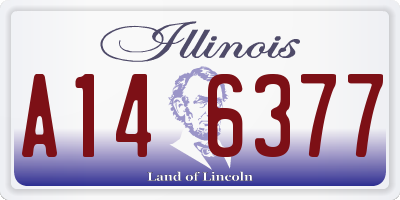 IL license plate A146377