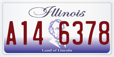 IL license plate A146378
