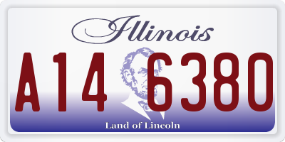 IL license plate A146380