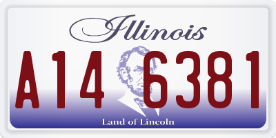 IL license plate A146381