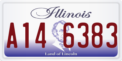 IL license plate A146383