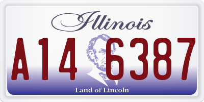 IL license plate A146387