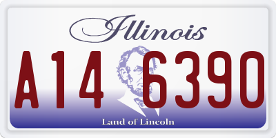 IL license plate A146390