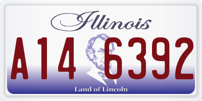 IL license plate A146392