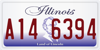 IL license plate A146394