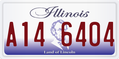IL license plate A146404