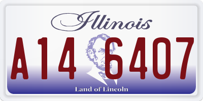 IL license plate A146407