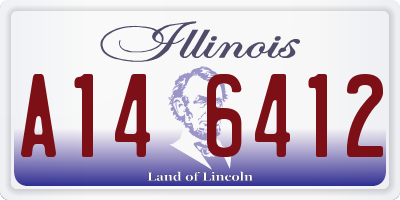 IL license plate A146412
