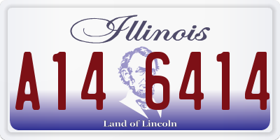 IL license plate A146414