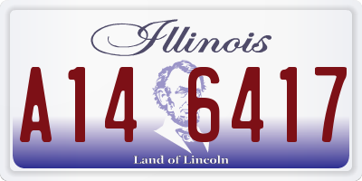 IL license plate A146417