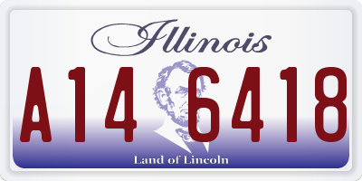 IL license plate A146418