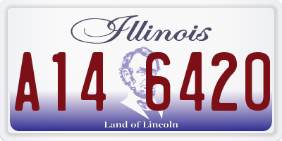 IL license plate A146420