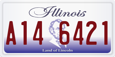 IL license plate A146421