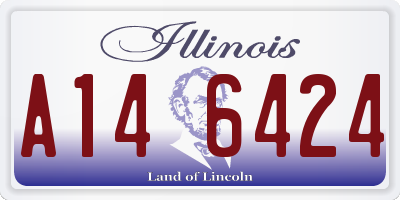 IL license plate A146424