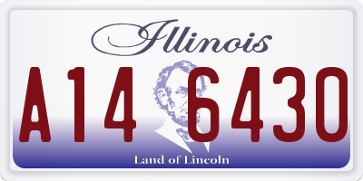IL license plate A146430
