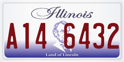IL license plate A146432