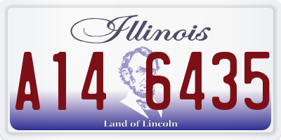 IL license plate A146435