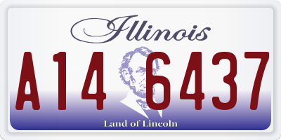 IL license plate A146437