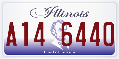 IL license plate A146440