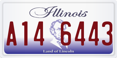 IL license plate A146443