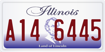 IL license plate A146445