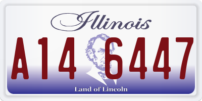 IL license plate A146447