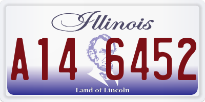 IL license plate A146452