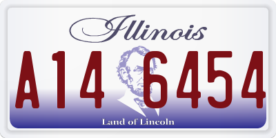IL license plate A146454