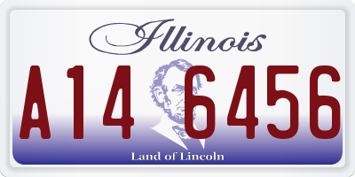 IL license plate A146456
