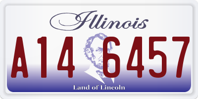 IL license plate A146457