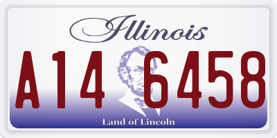 IL license plate A146458