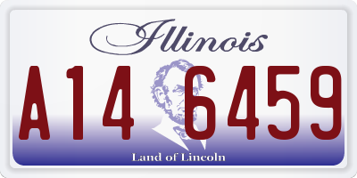 IL license plate A146459