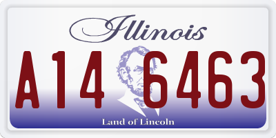 IL license plate A146463