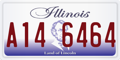 IL license plate A146464