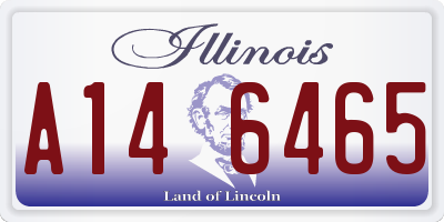 IL license plate A146465