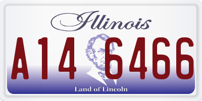 IL license plate A146466
