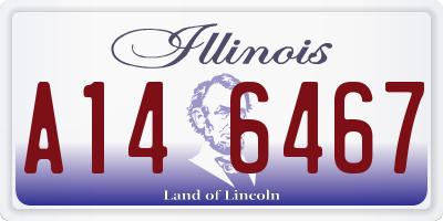 IL license plate A146467
