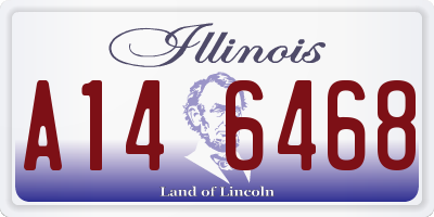 IL license plate A146468