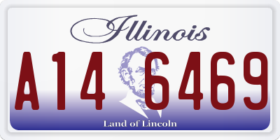 IL license plate A146469
