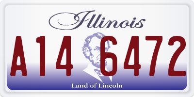 IL license plate A146472