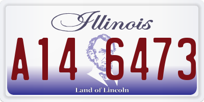 IL license plate A146473