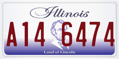 IL license plate A146474