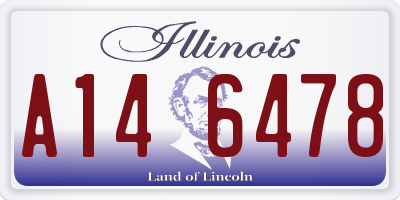 IL license plate A146478