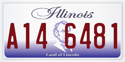 IL license plate A146481