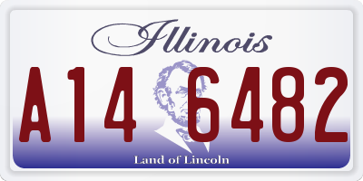 IL license plate A146482