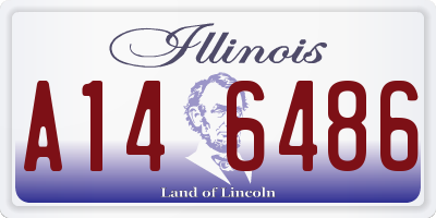 IL license plate A146486