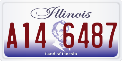 IL license plate A146487