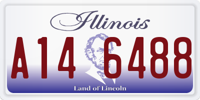 IL license plate A146488